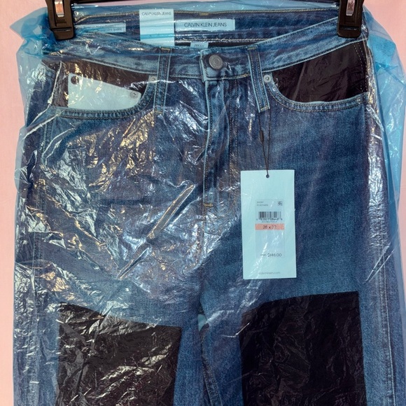 Calvin Klein Straight Leg Jeans - Blue and Black - Picture 2 of 12